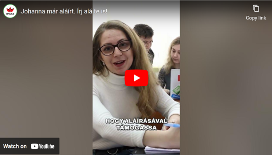 Johanna már aláírt. Írj alá te is!